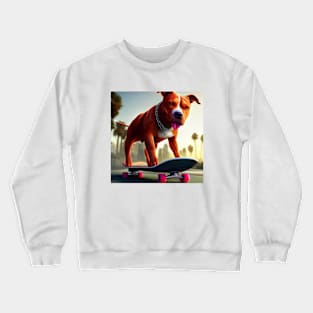 Pitbull Skateboard Crewneck Sweatshirt